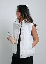 Cabin Fever Puffer Vest - Ivory