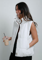 Cabin Fever Puffer Vest - Ivory