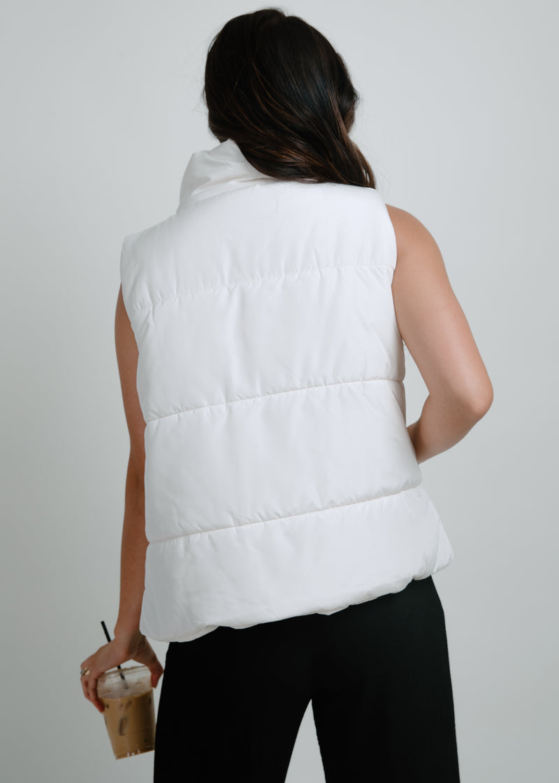 Cabin Fever Puffer Vest - Ivory