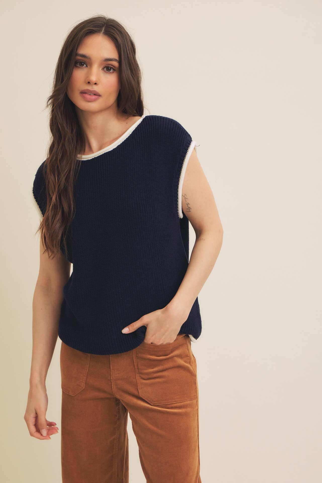 East Coast Knit Sweater - Navy