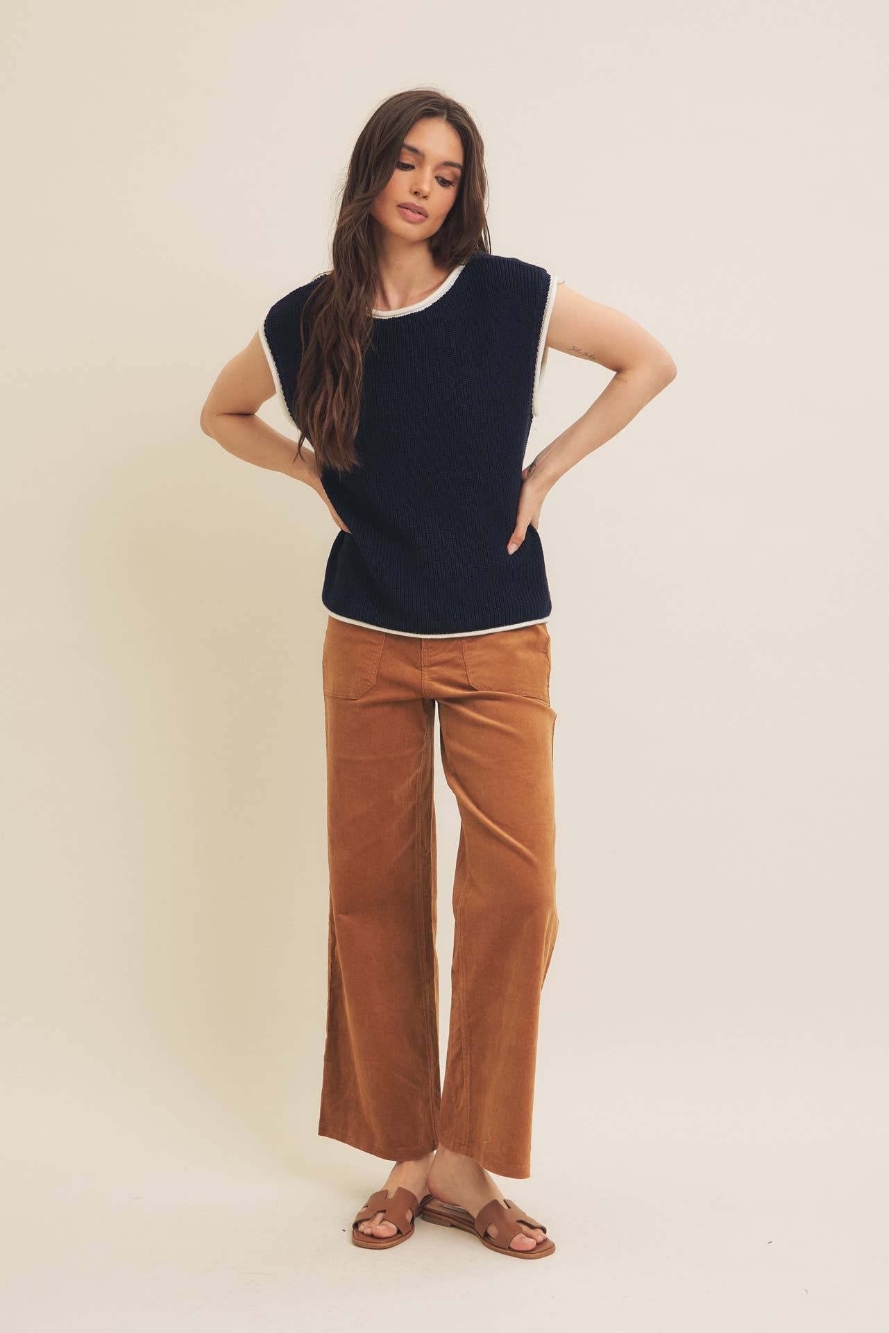 East Coast Knit Sweater - Navy