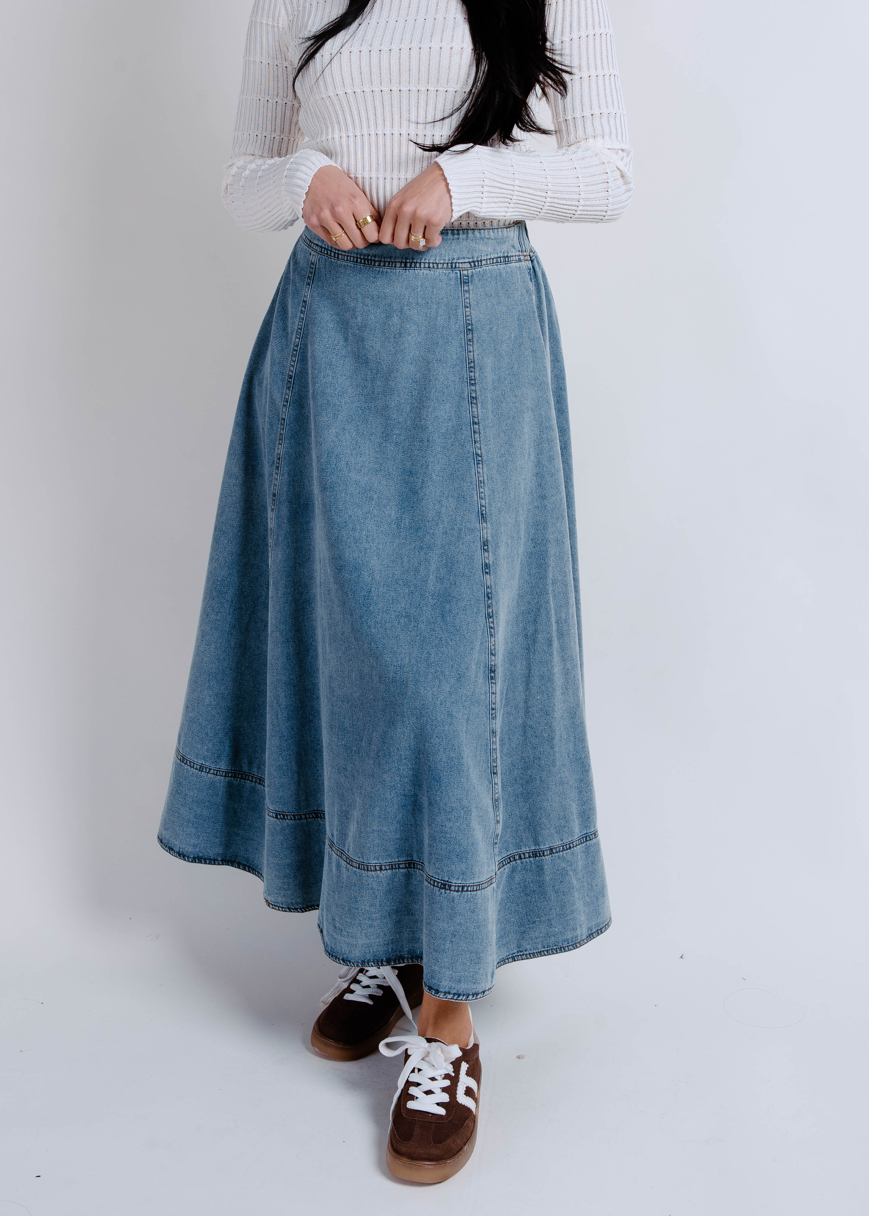 Fields Denim Midi Skirt