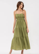 Ophelia Olive Midi Dress