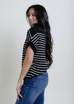 Andie Striped Boat Neck Top