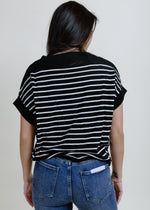 Andie Striped Boat Neck Top
