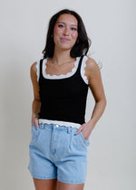 Marty Pleated Denim Shorts