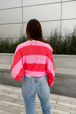 Sweetart Striped Knit Sweater