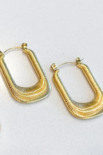 Natural Elements Gold U Hoop Earrings