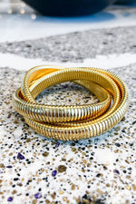 Natural Elements Three Layer Cross Chain Bracelet