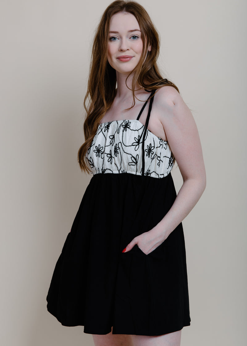Adelaide Mini Dress - Black