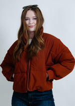 Alison Puffer Jacket - Rust