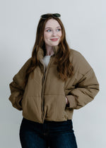 Alison Puffer Jacket - Taupe