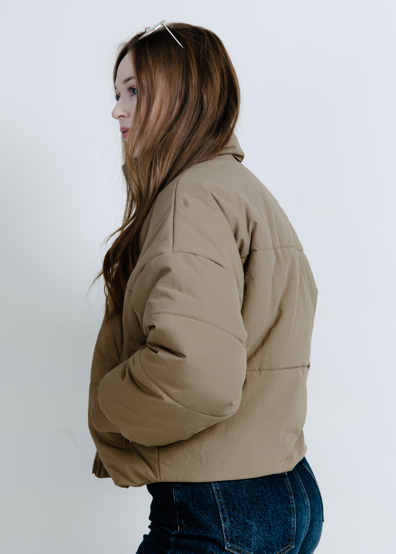 Alison Puffer Jacket - Taupe