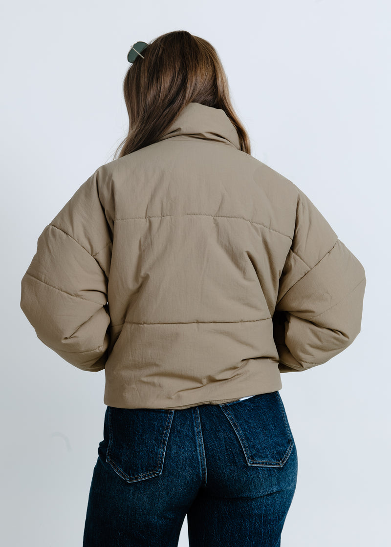 Alison Puffer Jacket - Taupe