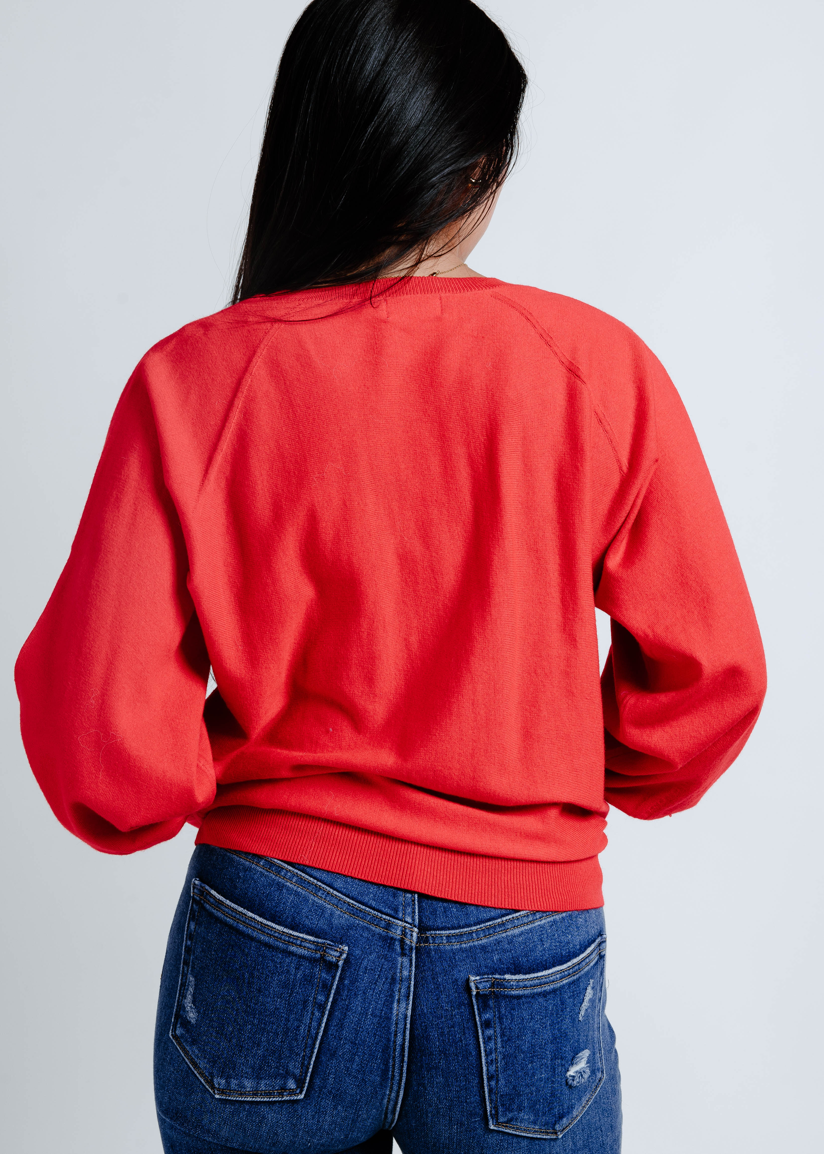 Amaya Knit Sweater - Red