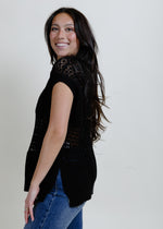Amelia Mesh Top - Black