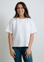 Anne Scuba Knit Tee - Cream