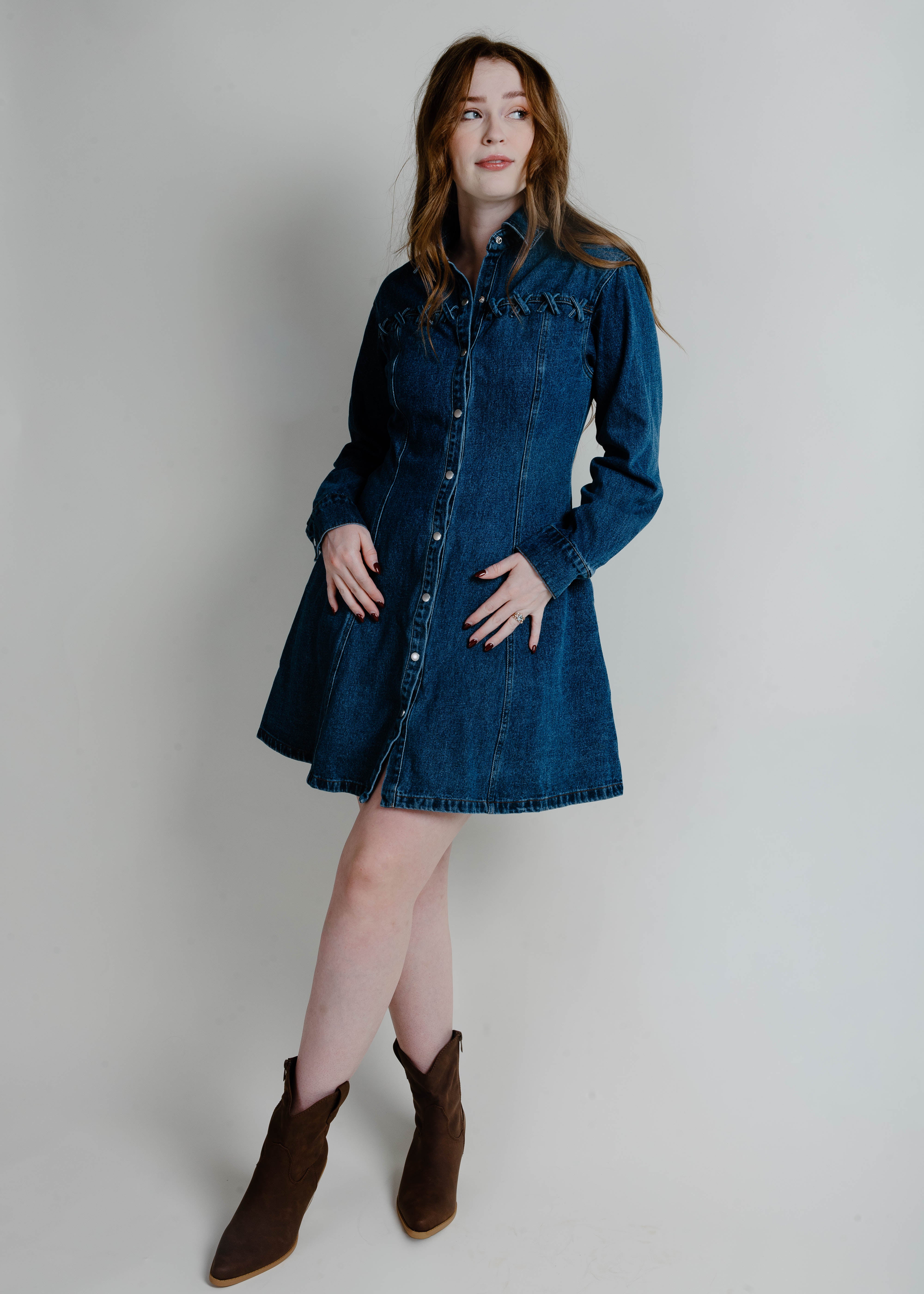 Athens Denim Mini Dress