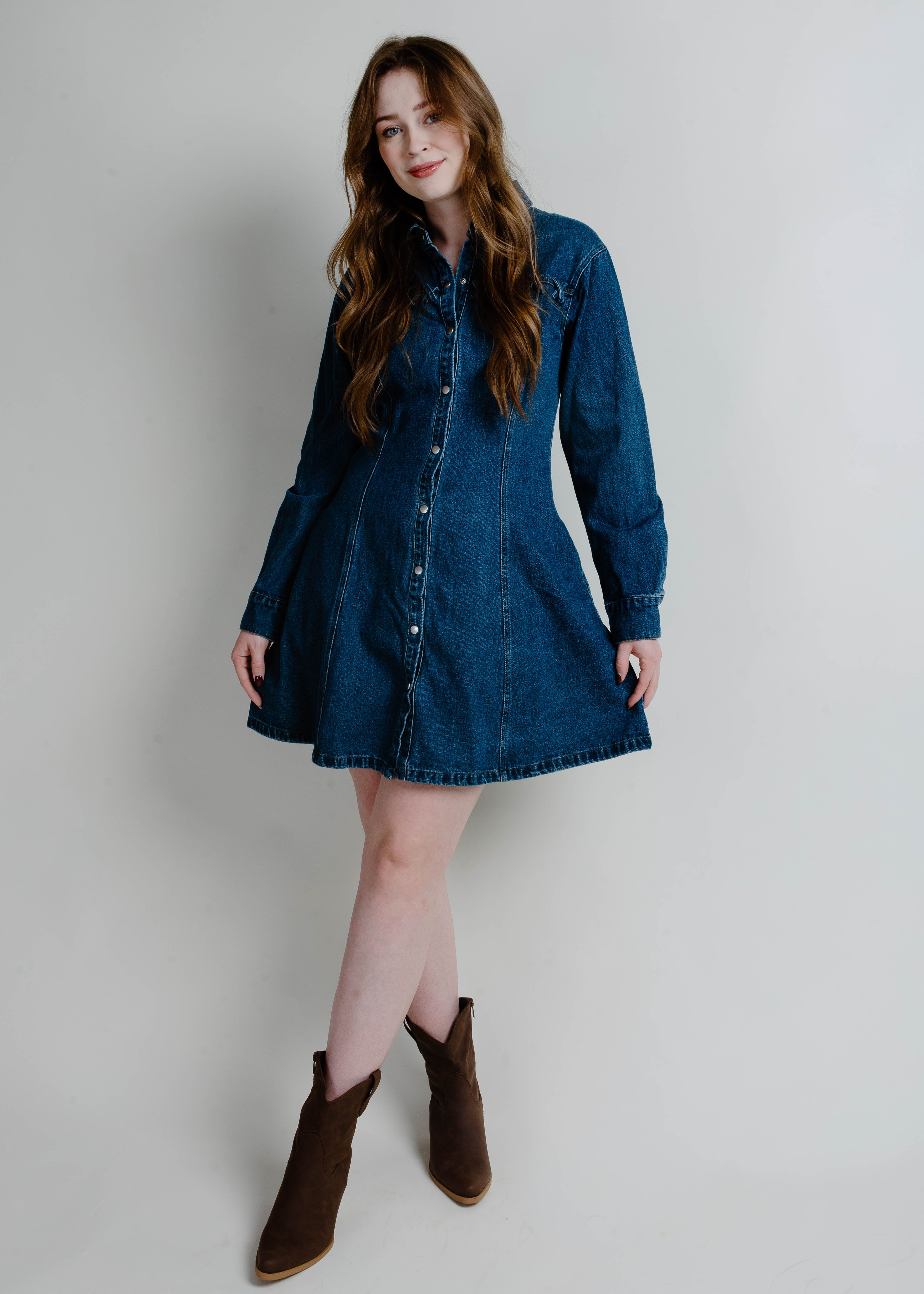 Athens Denim Mini Dress