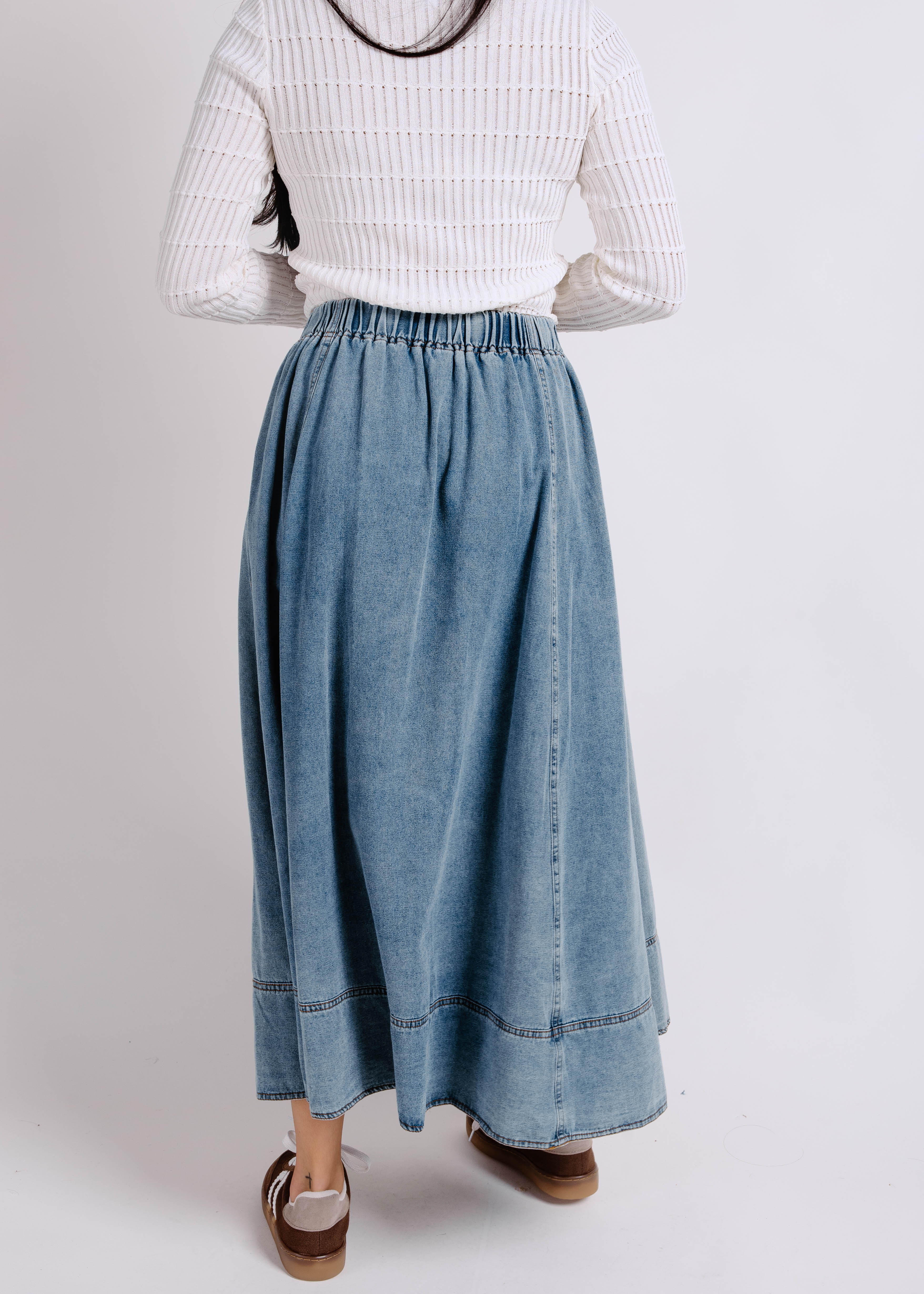 Fields Denim Midi Skirt