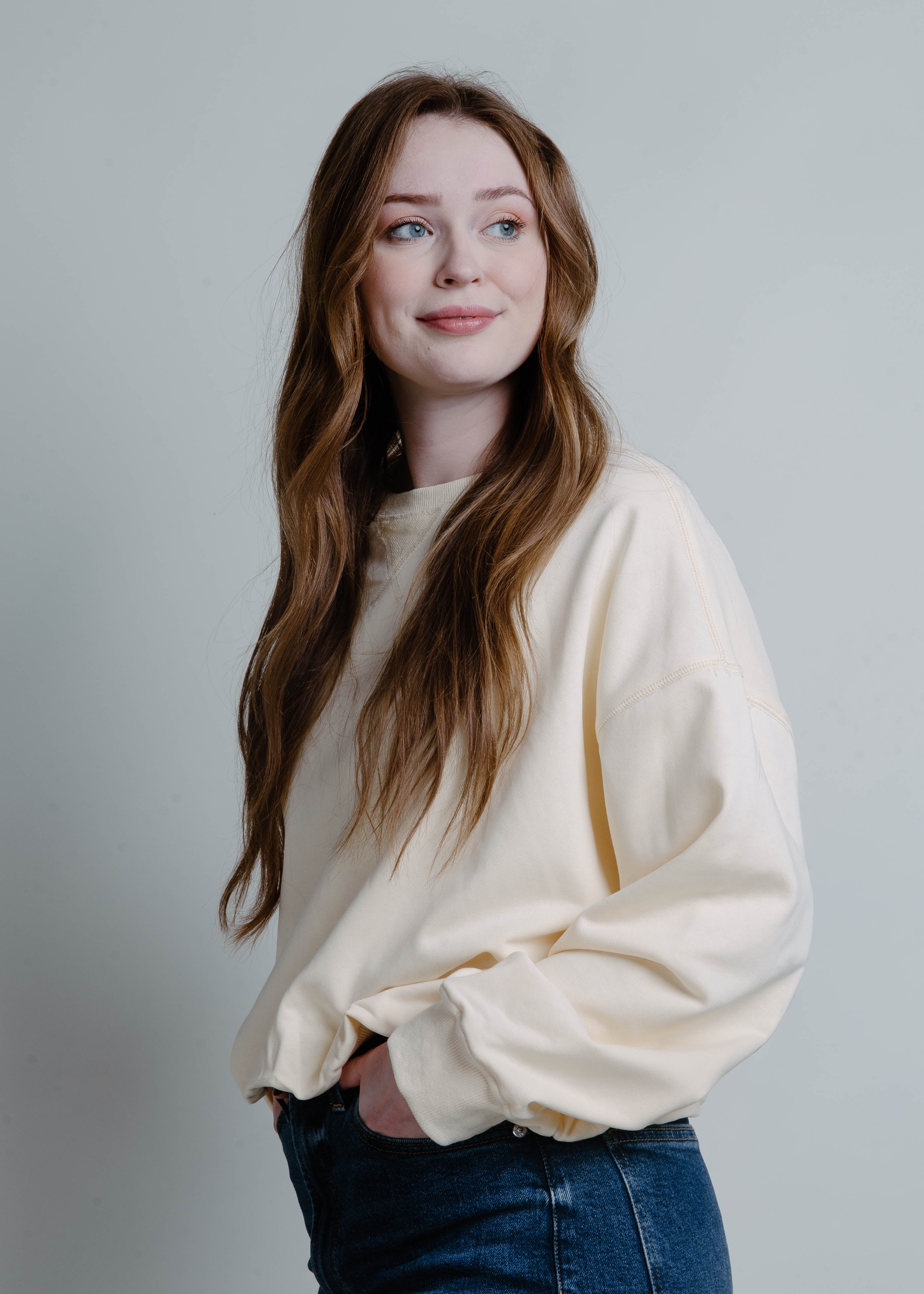 Billie Bubble Hem Top - Butter