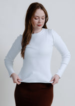 Blakely Sweater Top - White