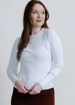 Blakely Sweater Top - White