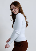 Blakely Sweater Top - White