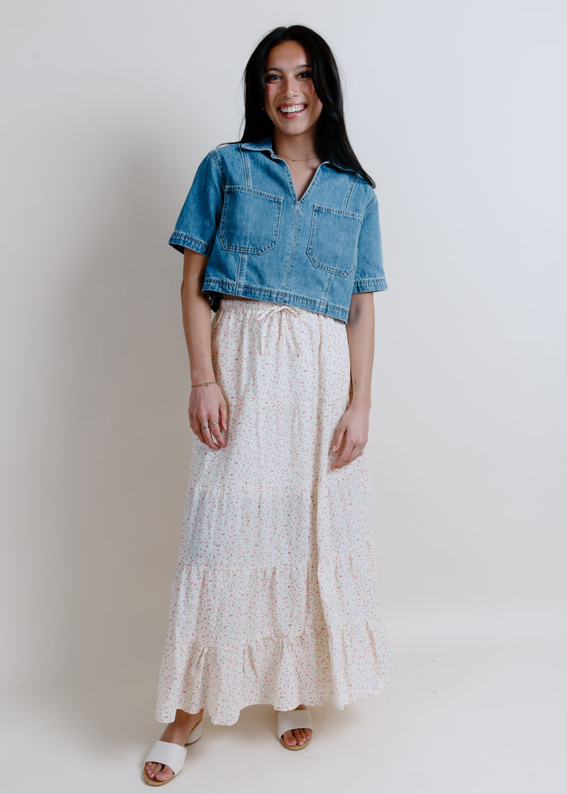 Cecilia Floral Tiered Skirt