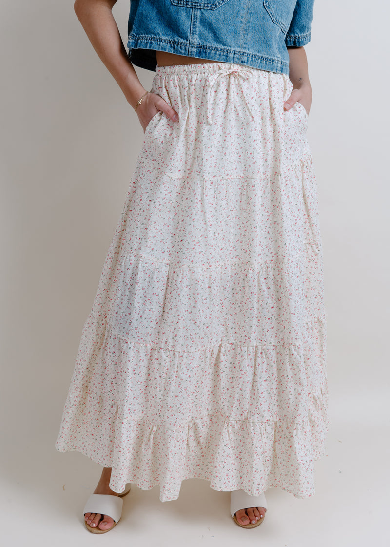Cecilia Floral Tiered Skirt