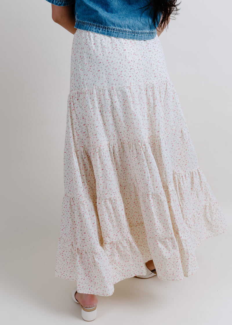 Cecilia Floral Tiered Skirt