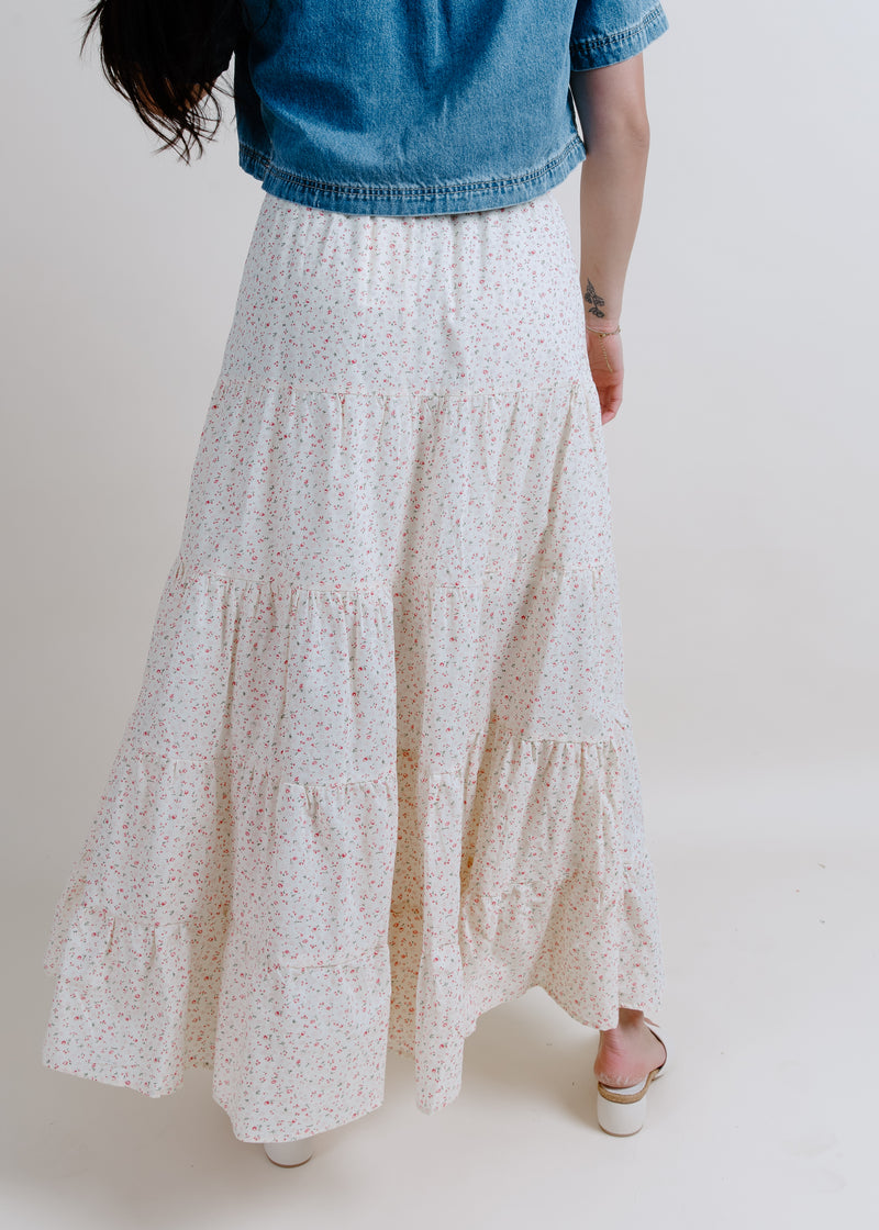 Cecilia Floral Tiered Skirt