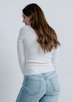 Central Scoop Neck Sweater - Cream