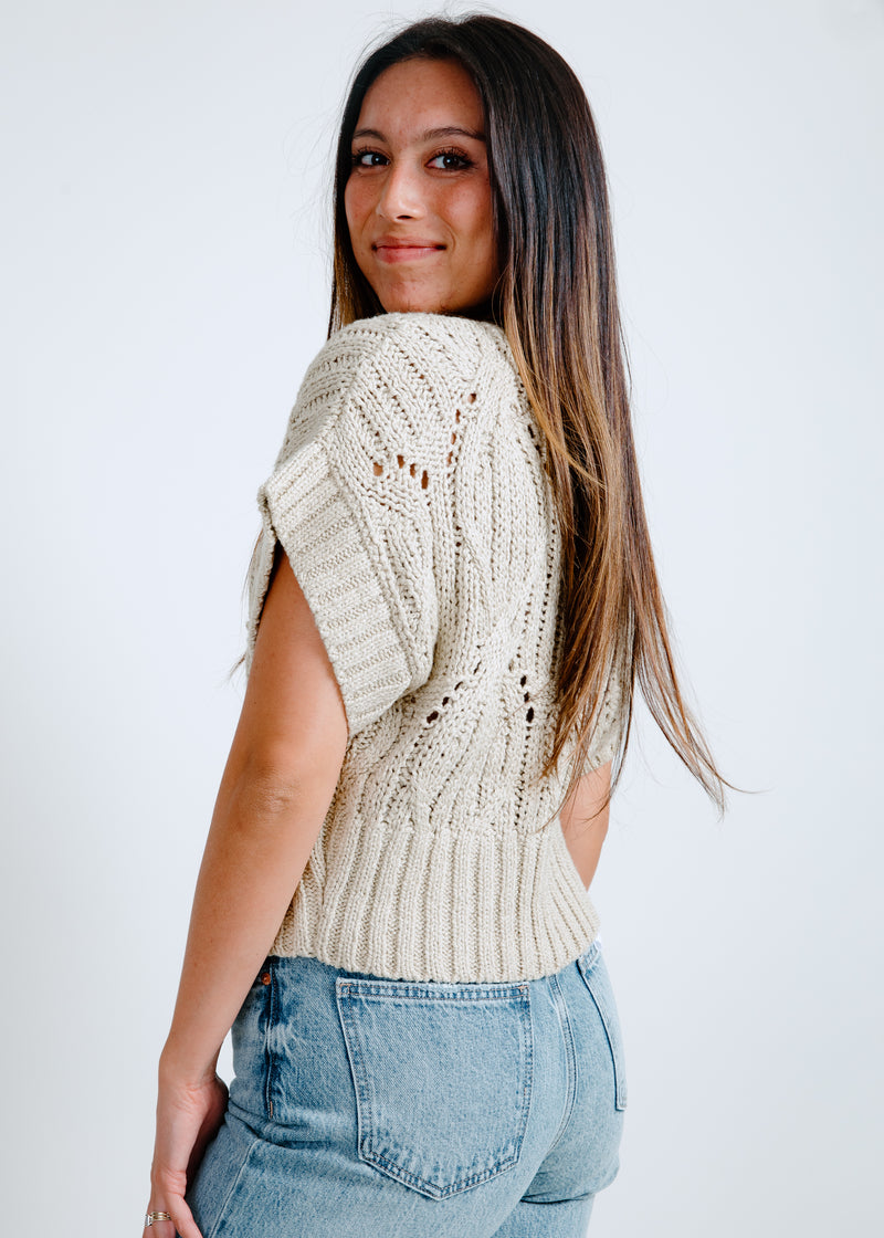 Charlotte Knit Sweater - Light Olive