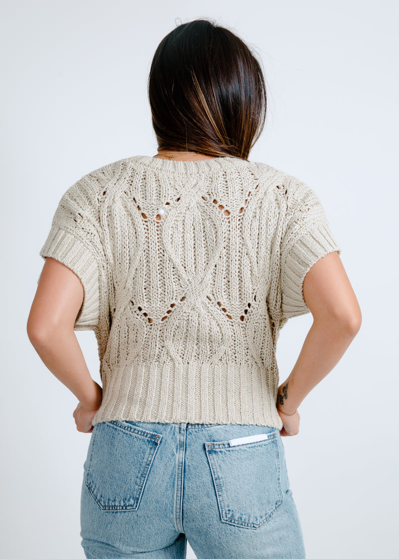 Charlotte Knit Sweater - Light Olive