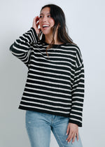 Chilly Nights Knit Sweater - Black