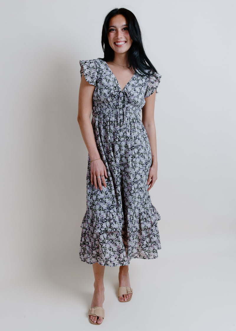 Clement Floral Midi Dress