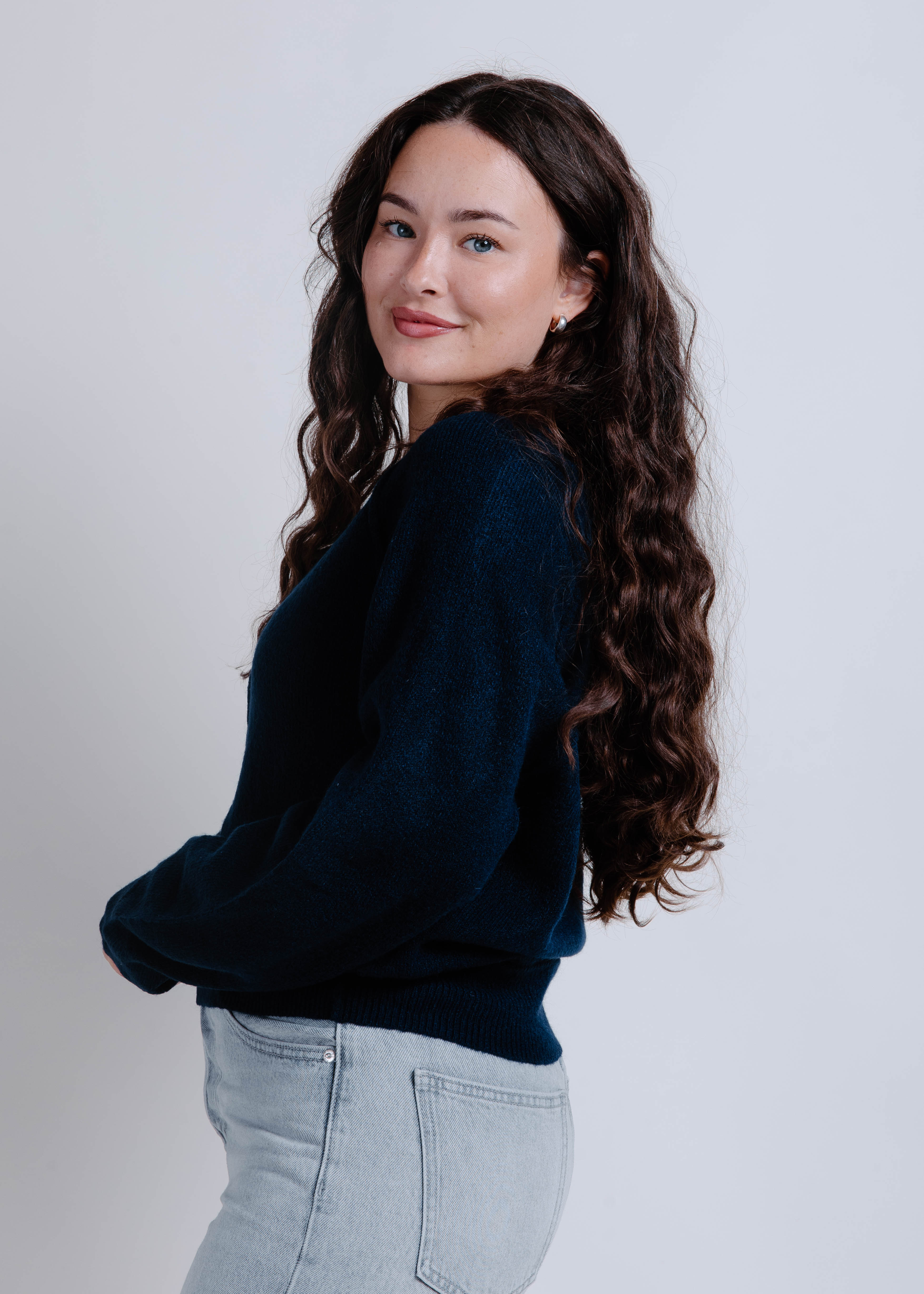 Cortland Knit Sweater - Navy