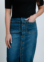 Cowgirl Days Denim Midi Skirt