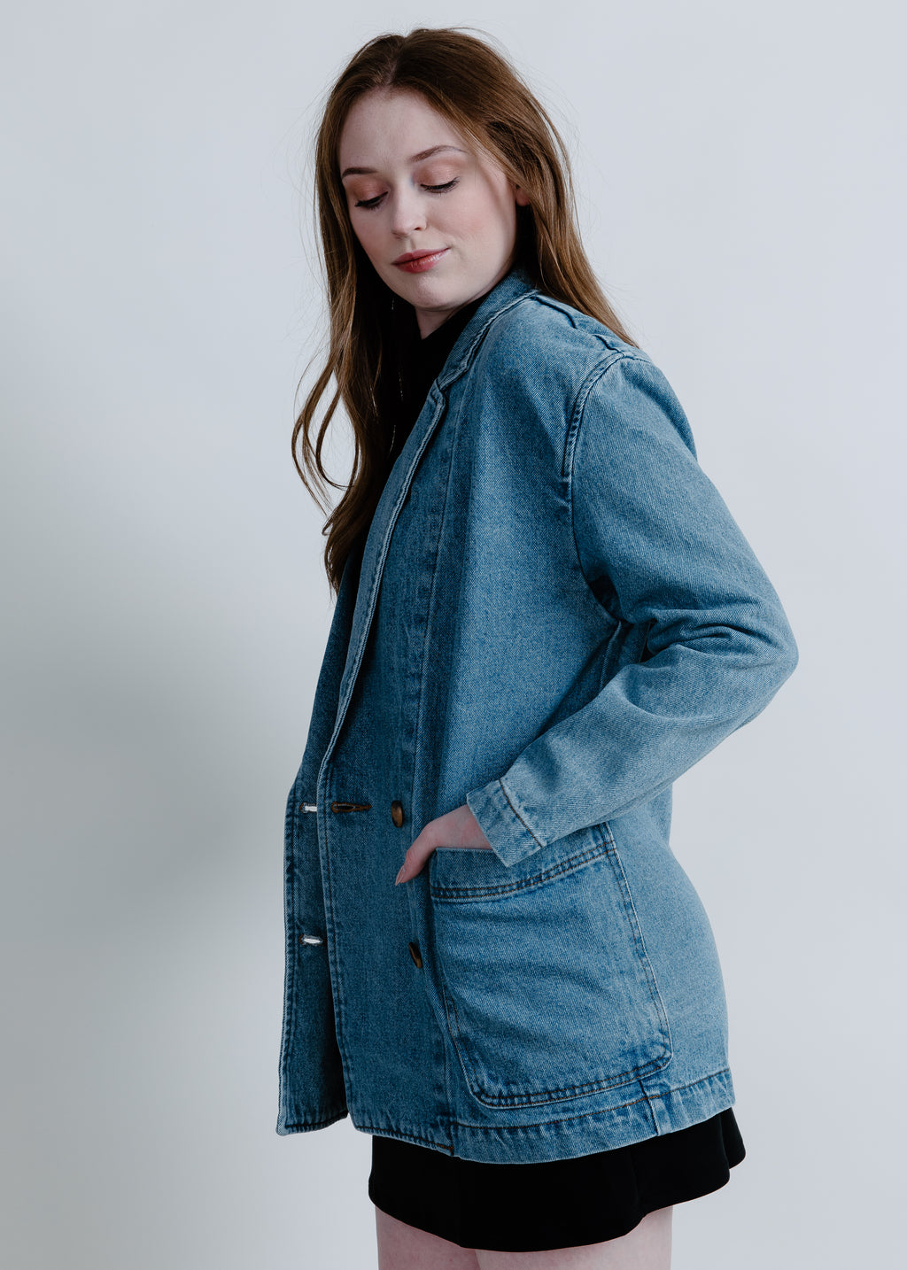 Danni Oversized Denim Blazer