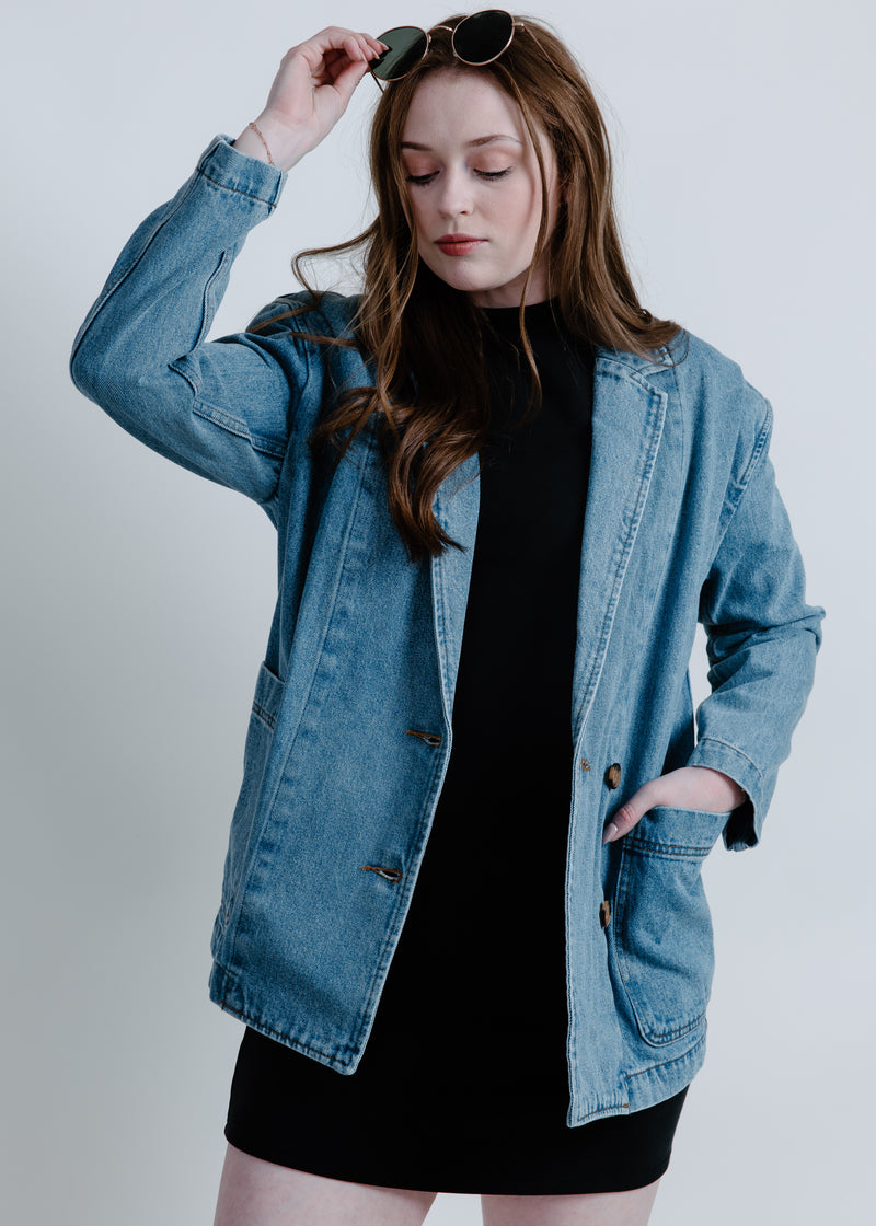 Danni Oversized Denim Blazer