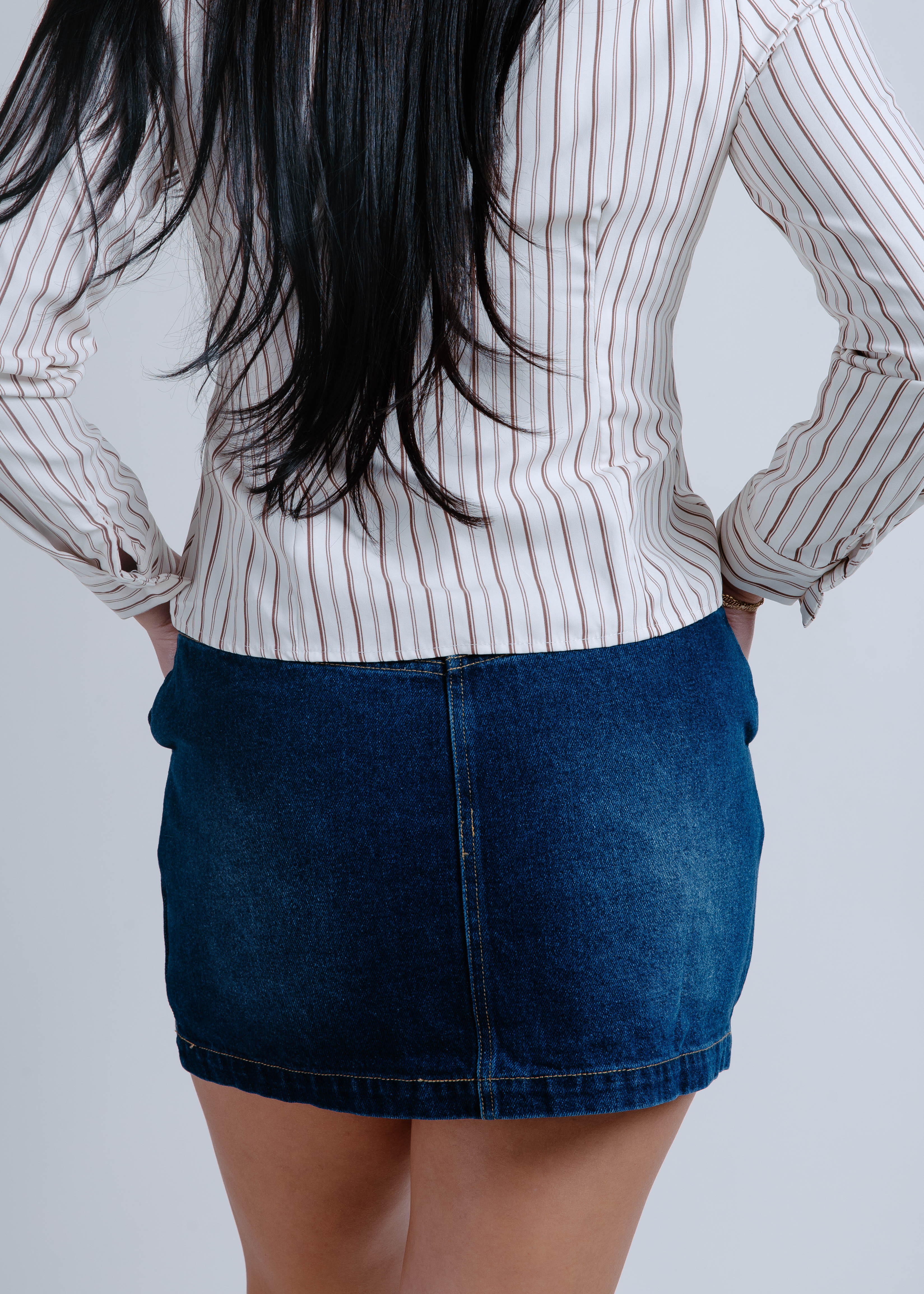 Dolly Denim Mini Skirt - Dark Wash