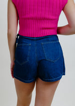 Downtown Denim Wrap Mini Skort