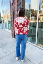 Lucy Floral Knit Sweater