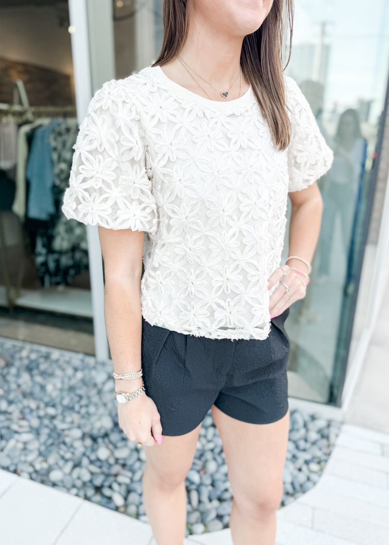 Jenna Floral Puff Sleeve Top