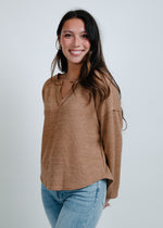 East Coast Knit Top - Almond