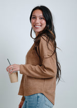 East Coast Knit Top - Almond