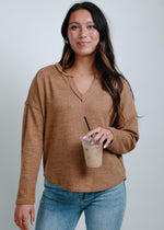 East Coast Knit Top - Almond