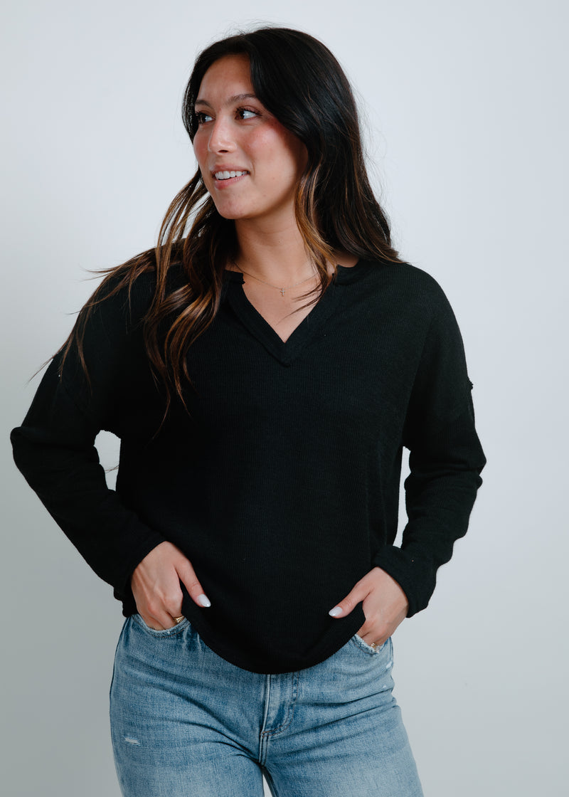 East Coast Knit Top - Black