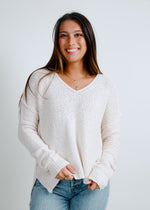 Elizabeth Knit Sweater - Ivory